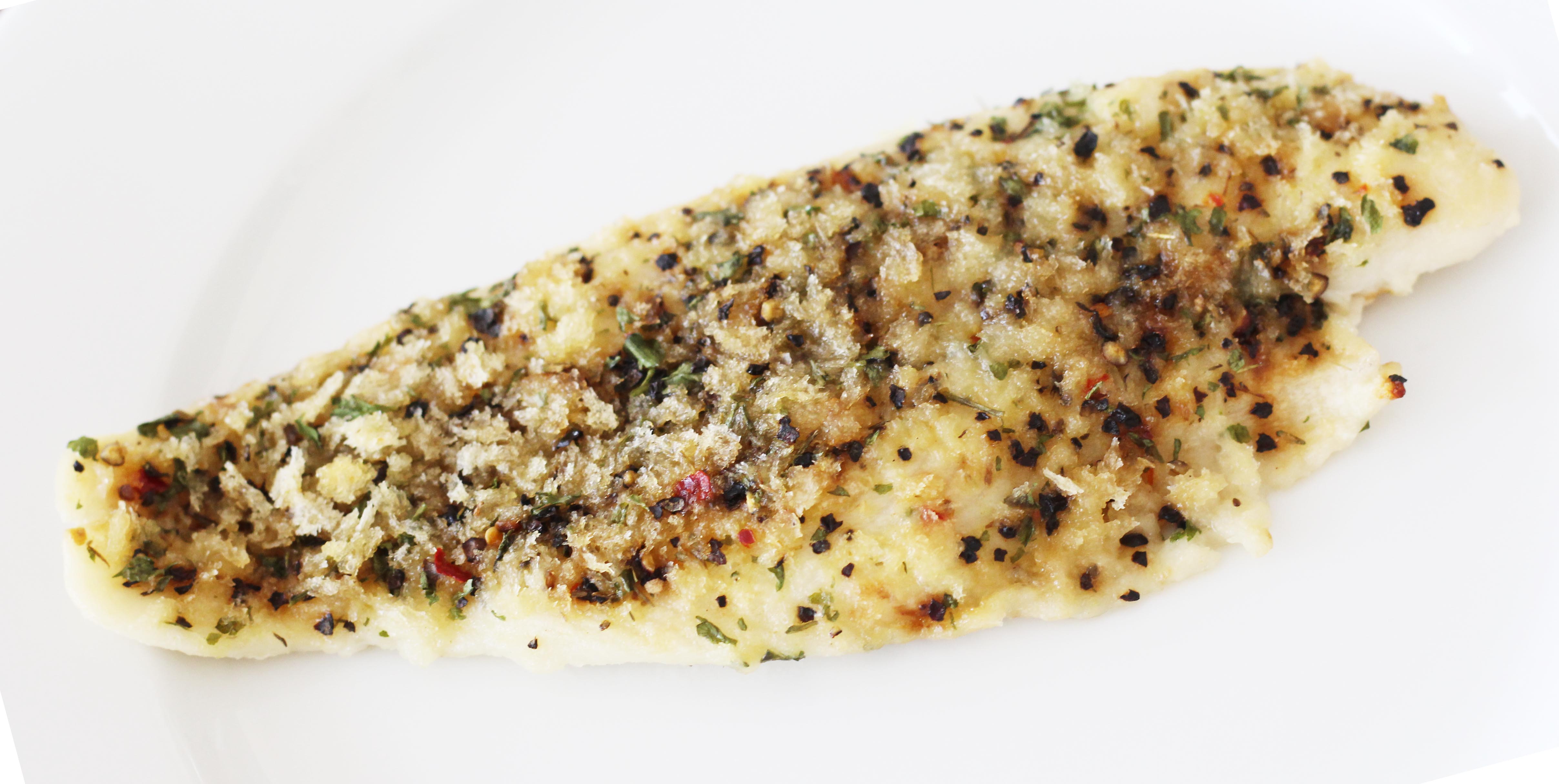 Crusted fish fillets