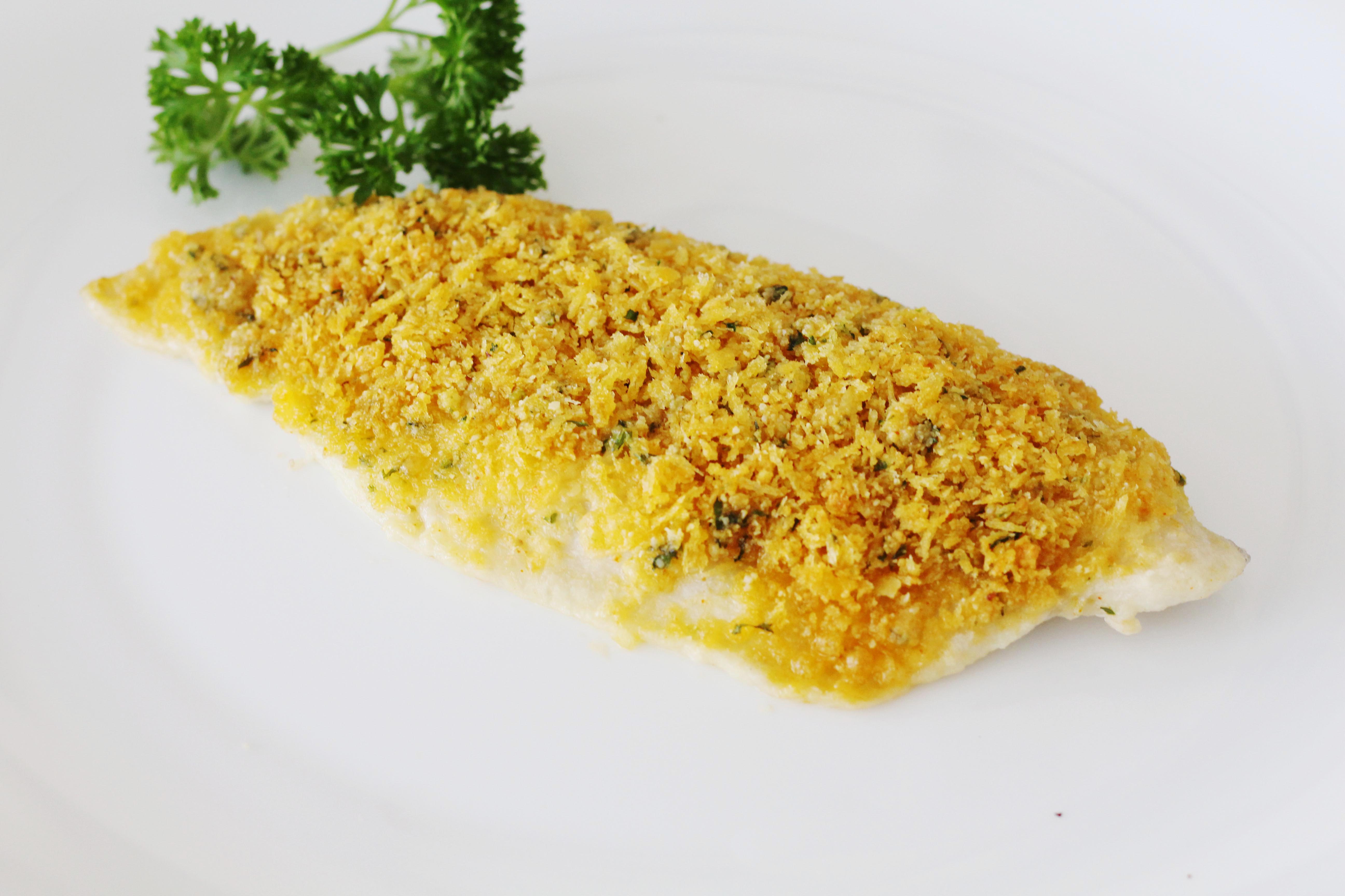 Crusted fish fillets
